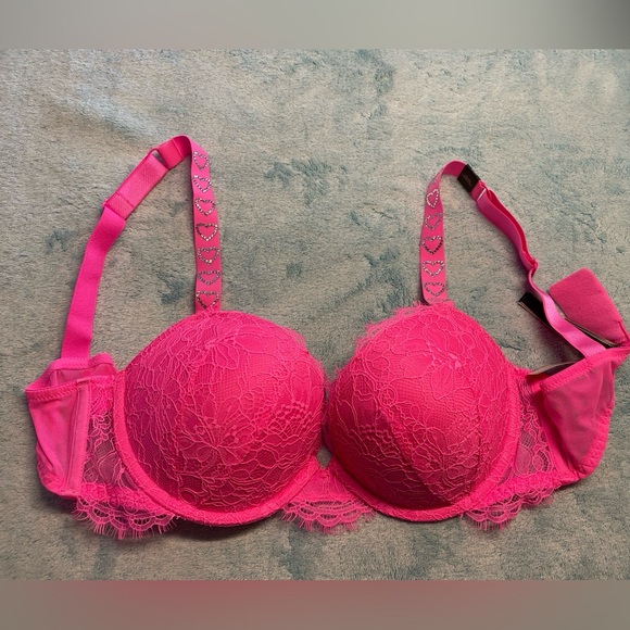 Victoria's Secret Pink Lace Bra Sz 34D New with Tags